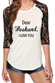  Lace Weekender Top