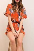  Elastic Waistline Romper