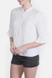  Mandarin Bell Sleeve Blouse