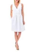 White Scallop Dress