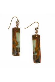  Red Creek Jasper Rectangle Earrings