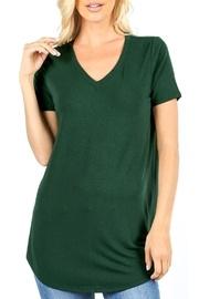  V-neck Tee-hunter Green