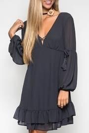  Charcoal Grey Billowy Dress