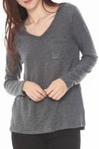  Grey Sheer Sweater