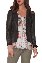  Coated Stretch Blazer