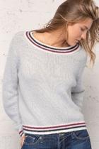  Striped Neck Sweater