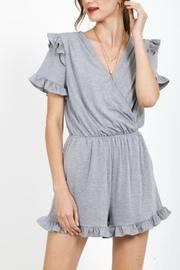  Grey Ruffle Romper