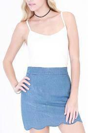  Jean Scallop Skirt
