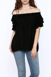  Black Off Shoulder Blouse