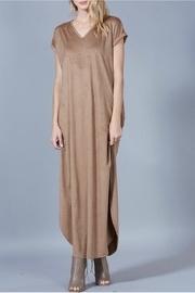  Suede Maxi Dress