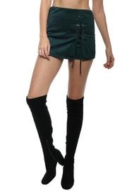  Suede Lace-up Skort