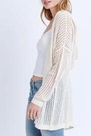  Ivory Hooded Cardigan