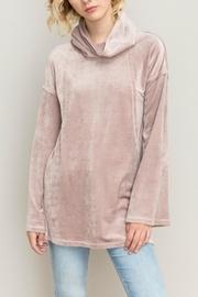  Velour Cowl Top