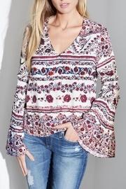  Ruffle Bell-sleeve Top