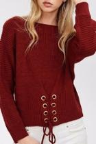  Cinched Front Sweater