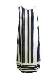  Blue/white Sleeveless Dress