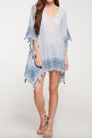  Printed V-neck Caftan