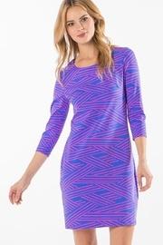 Diagonal Print Dress