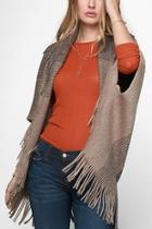  Fringed Cape Shrug