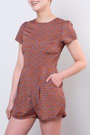  Cat Print Romper
