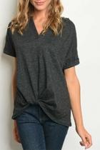  Charcoal Twist Tee