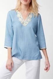  Chambray Embroidered Tunic