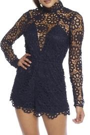  Navy Lace Romper