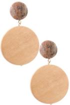  Stone Wood Earrings