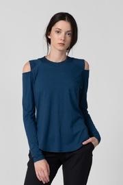  Olivine Cold-shoulder Pullover