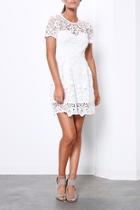  White Lace Mini Dress