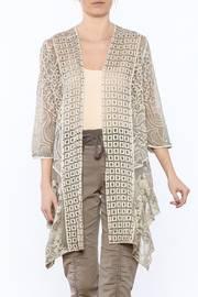  Green Silk Embroidered Cardigan
