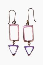  2-piece Lavender Beachglass Earrings