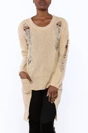  Distressed Knit Tunic