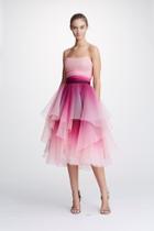  Strapless Ombre Dress