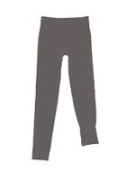  Leggings Fleece Charcoal