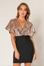  Sequin Twofer Dress