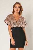  Sequin Twofer Dress