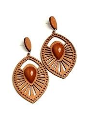  Geo Leaf Earrings