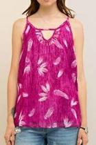  Magenta Feather Top