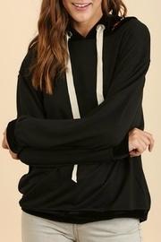  Embroidered Velvet Hoodie