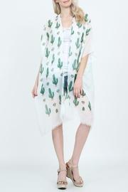  Cactus-print Light-weight Cardigan