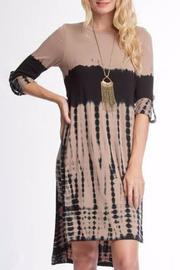  Mocha Tie-dye Dress