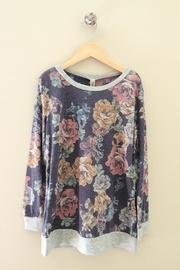  Floral Banded Tee