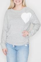  Heart Patch Sweater