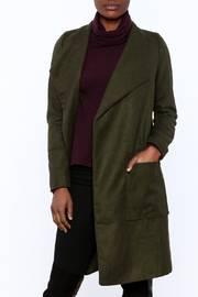  Olive Open Coat