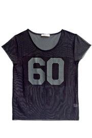  Short Sleeve Sheer Top
