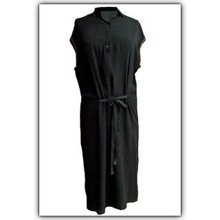  Black Sleeveless Midi Dress