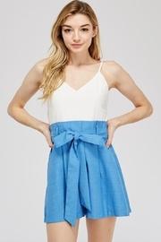  Belted Paperbag Romper