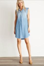  Cap Sleeve Pleat Front Dress