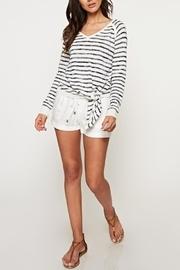  Raglan Stripe Sweater